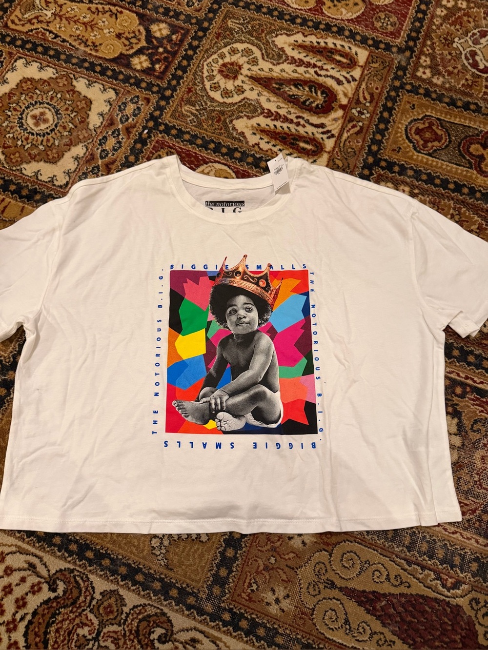NWT Old Navy Crop Tee The Notorious B.I.G. Sz XL